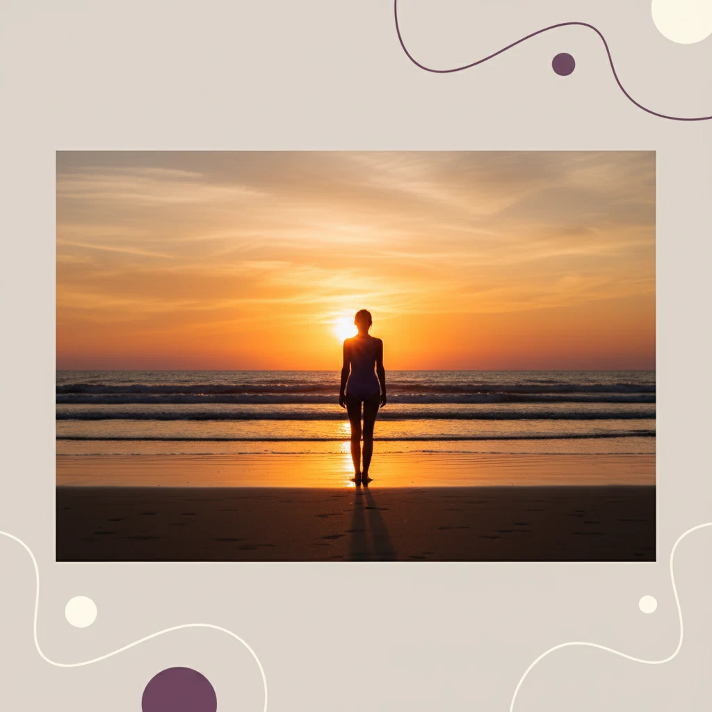 Actieve leefstijl supplement ondersteuning - anoniem silhouet bij zonsondergang